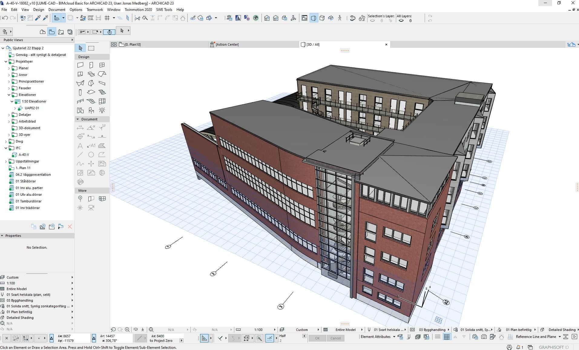 Byggprojekt gestaltas i Archicad